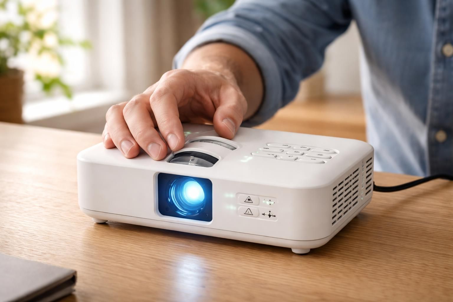 découvrez notre guide rapide pour régler le focus et la correction trapèze de votre mini vidéoprojecteur epson, et profitez d'une image parfaitement nette et alignée.