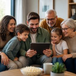 découvrez comment une tablette tactile rend la gestion de la watchlist familiale simple et claire pour toute la famille.