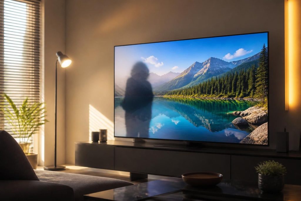 découvrez comment l'éclairage influence les ombres noires sur votre écran télé et apprenez à ajuster les réglages pour une qualité d'image optimale.