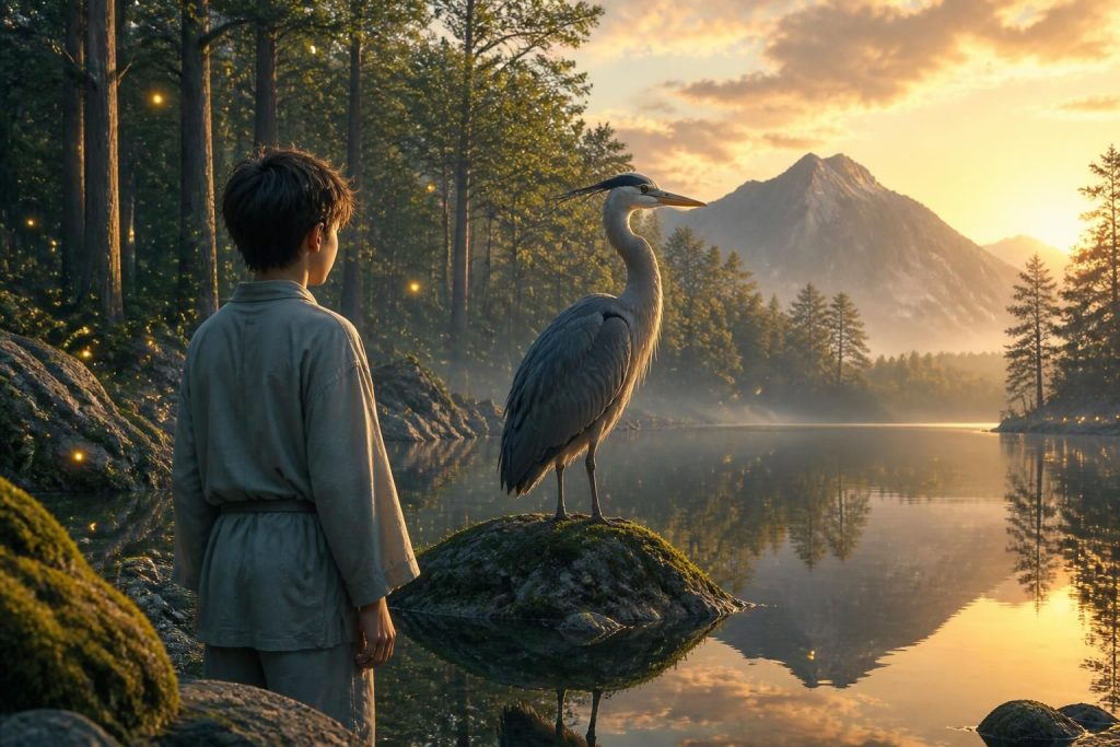 découvrez "le garçon et le héron" en vod, un voyage magique et enchanteur au cœur d'un univers poétique et mystérieux. plongez dans cette aventure animée unique pleine d'émotions.