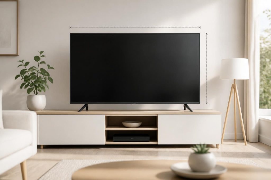 découvrez les dimensions exactes d'une tv 43 pouces en longueur et largeur pour une installation parfaite et un agencement optimal dans votre espace.